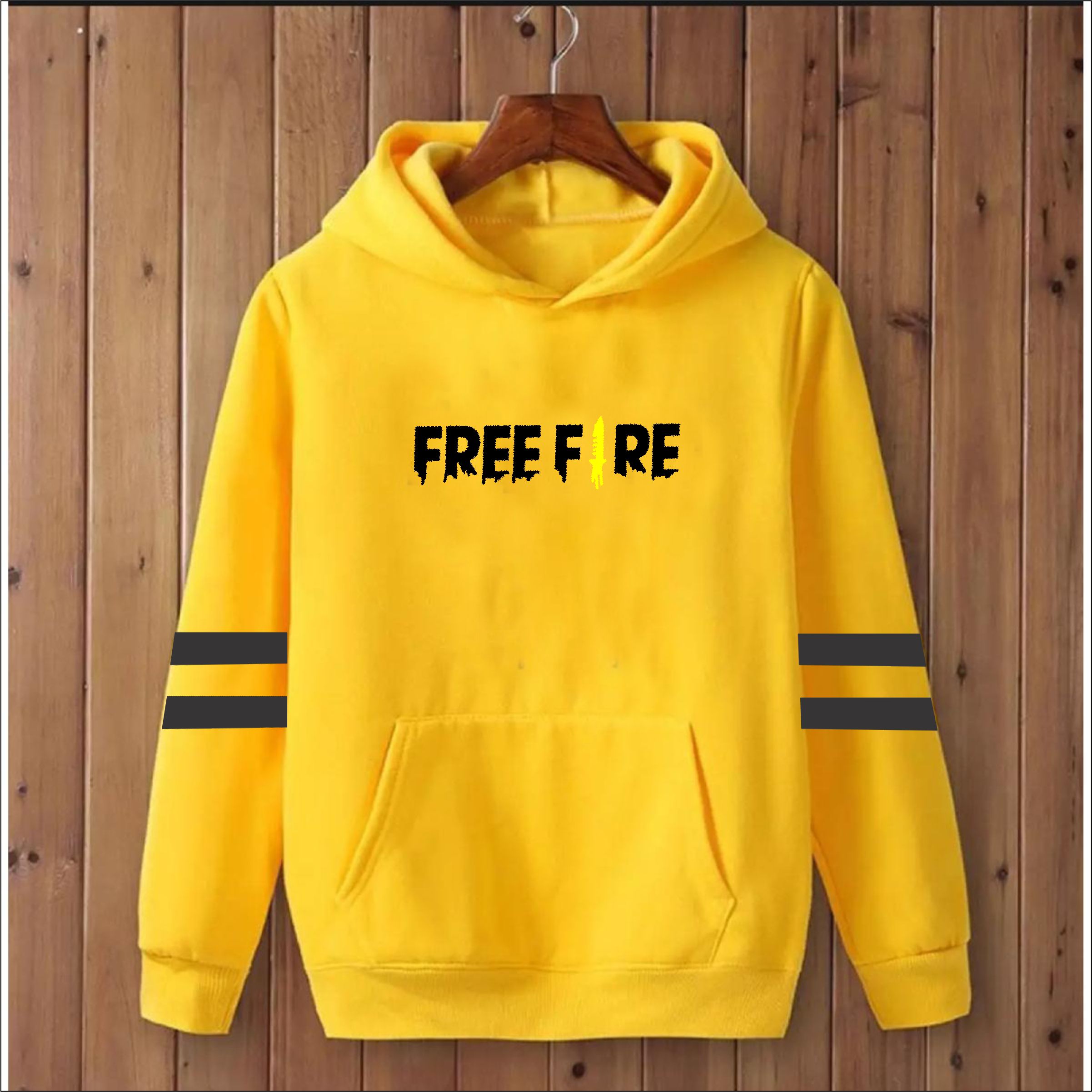 FREE FIRE Printed Hoodies for Men winter pullover