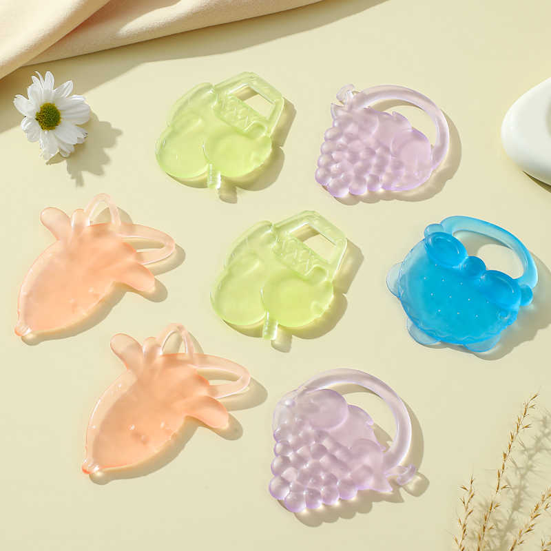 Soft Silicone Baby Teether - Fruit Shape Design, BPA-Free, Food Grade, Safe for Infants & Babies, Dental Teether for Soothing Gums