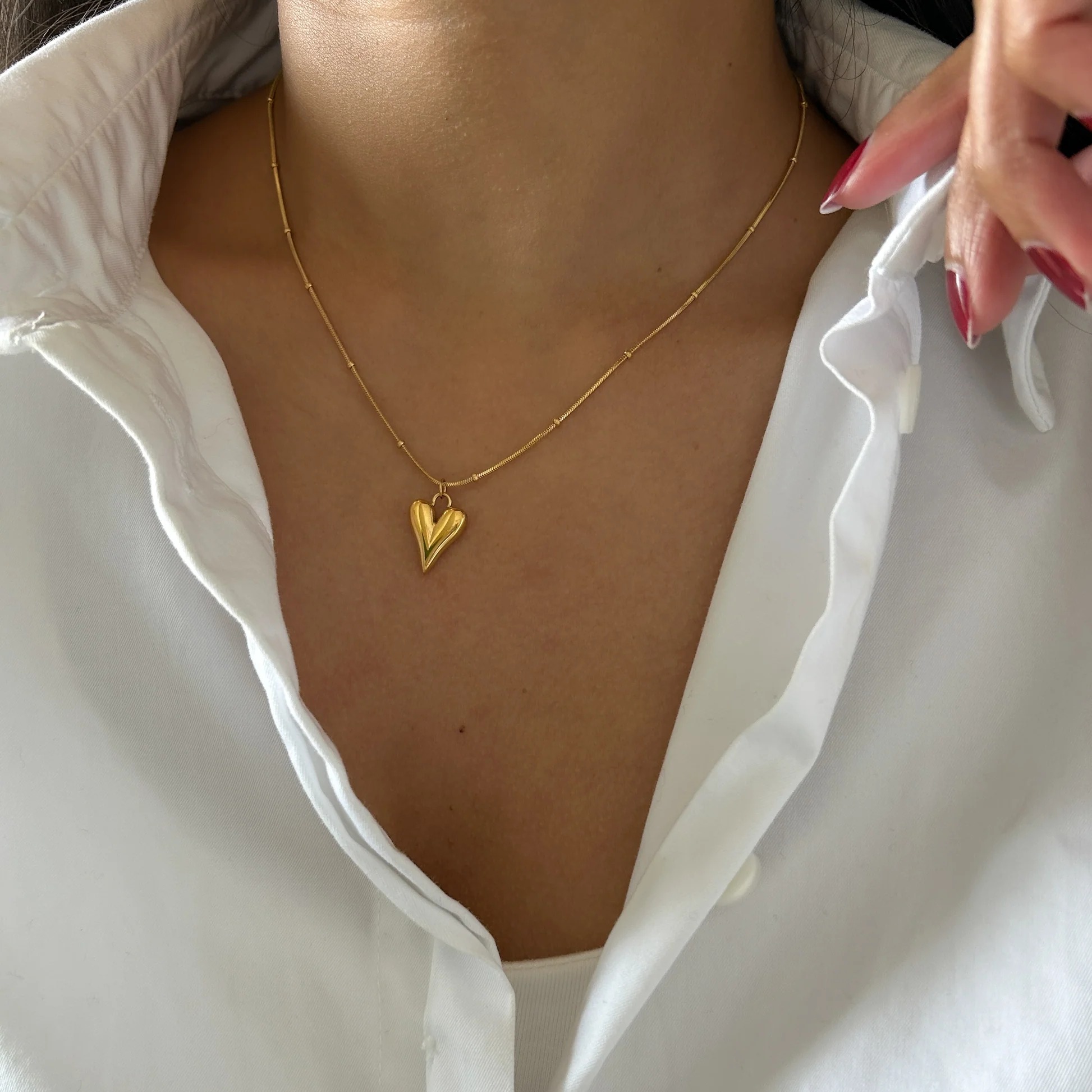 Heart Pendant | Stainless Steel Necklace | Steel Pendant | heart necklace for girls |