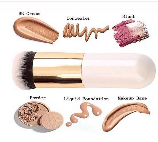 Chubby Pier Foundation Brush Flat Cream Makeup Brushes Professional Cosmetic Makeup Brush