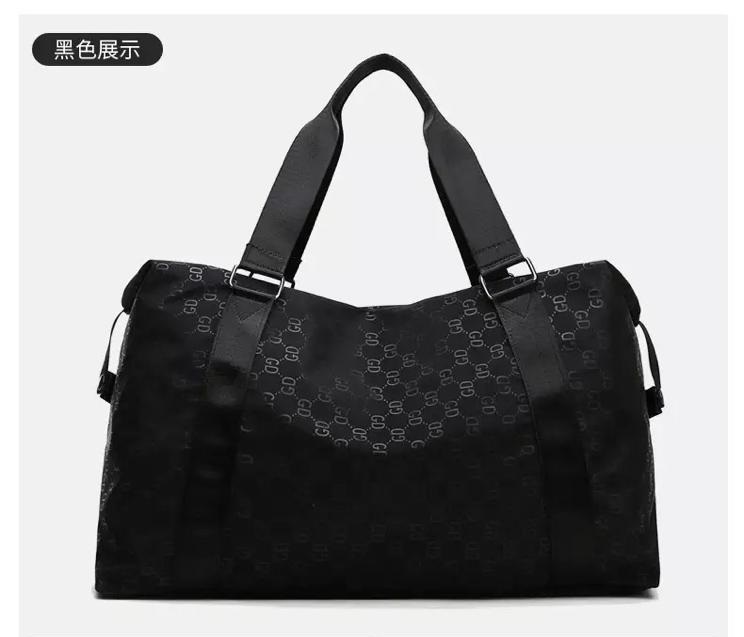 Travel Bag Waterproof Weekender Bags Oxford Cloth Luggages Handbag Shoulder Bag Traveling Bag Dry and Wet Separation Sport Bag Fitness Bag Gym Totes for Men Women ( Pink/Black)