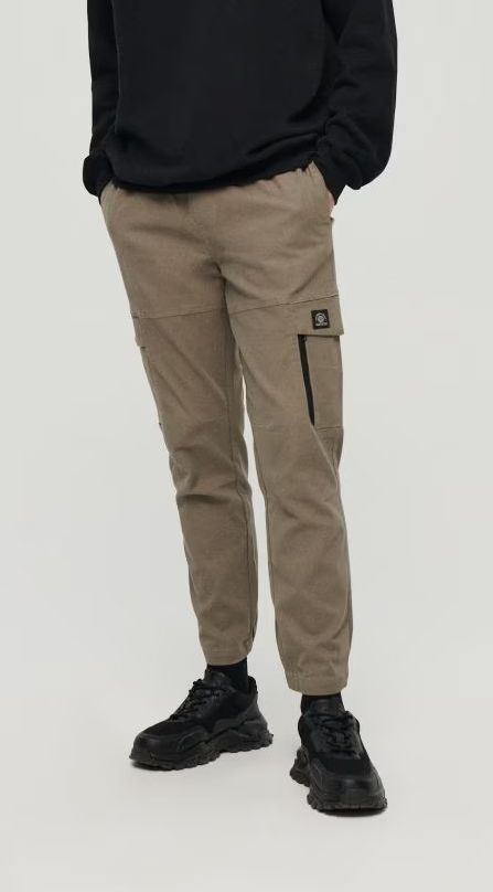 HashBack Men's Cargo Jogger Trousers Multicolor Cotton Summer 6-Pocket Elasticated Bottom Stylish Fit