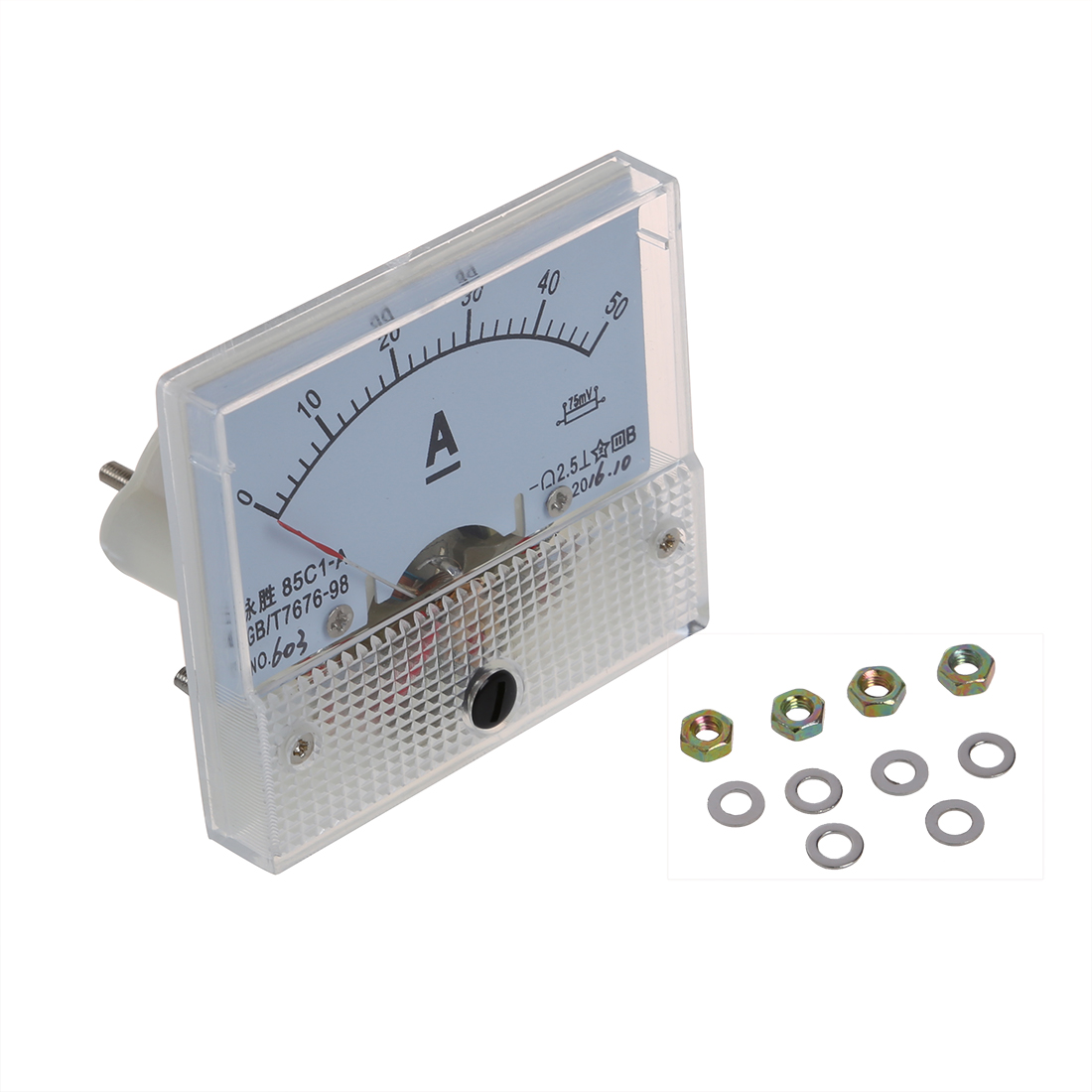 Ammeter Sensor 85C1 DC 0-50A Analog Panel Ammeter Gauge | Daraz.pk