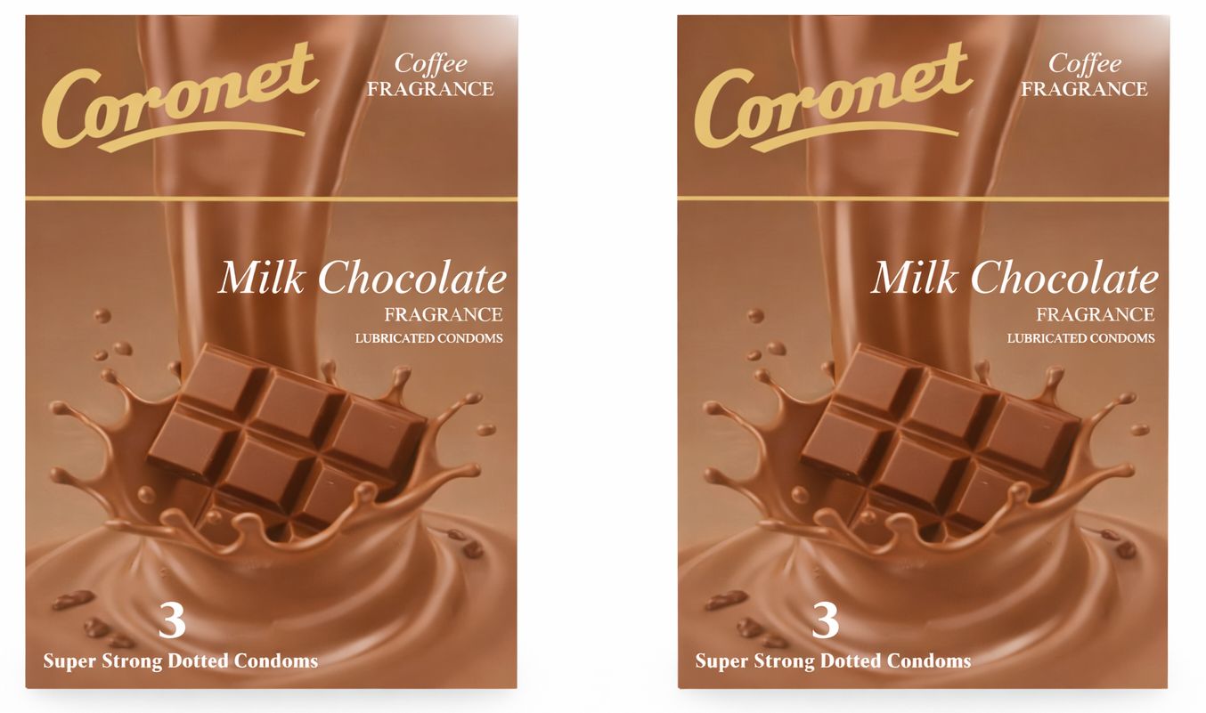 Coronet Chocolate 6 Pcs Condom Pack – Dotted & Lubricated