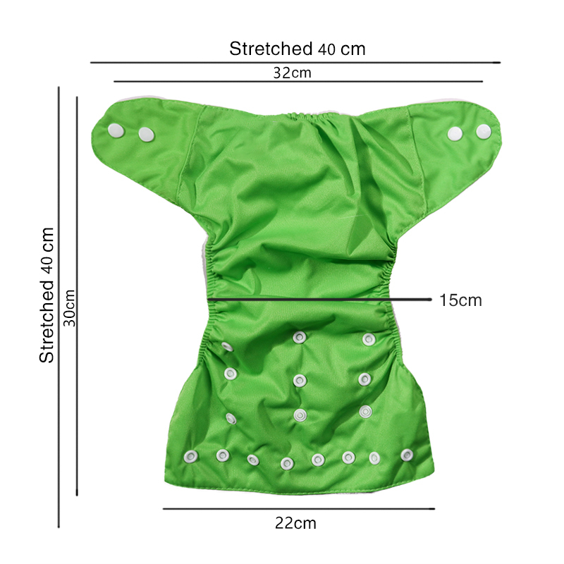 Newborn Baby Reusable Washable Adjustable Waterproof Cloth Diaper Absorbent Pads Pants Diapers