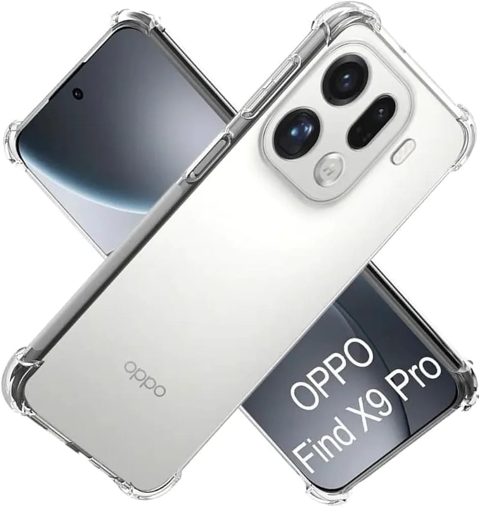 Oppo Find X9 Pro 5G Clear Anti Shock Transparent Shock Proof Four Corner Bumper Silicone Case Mobile Back Cover For Oppo Find X 9 Pro