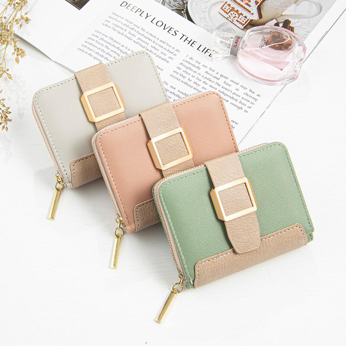 Small Leather Women Wallet Fashion Luxury Short Mini Wallets for Woman Designer Coin Purse Female Clutch Bag Card Holder Caibu Daraz.pk