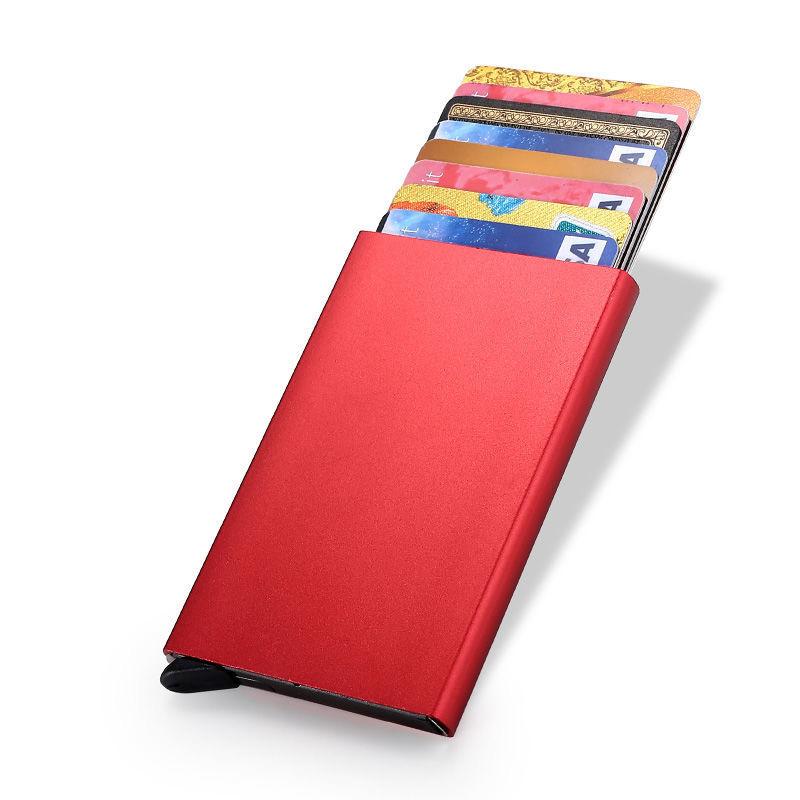 New Automatic Metal Pop Up Card Holder Wallet for Men and Woman Slim wallet Small Card holder