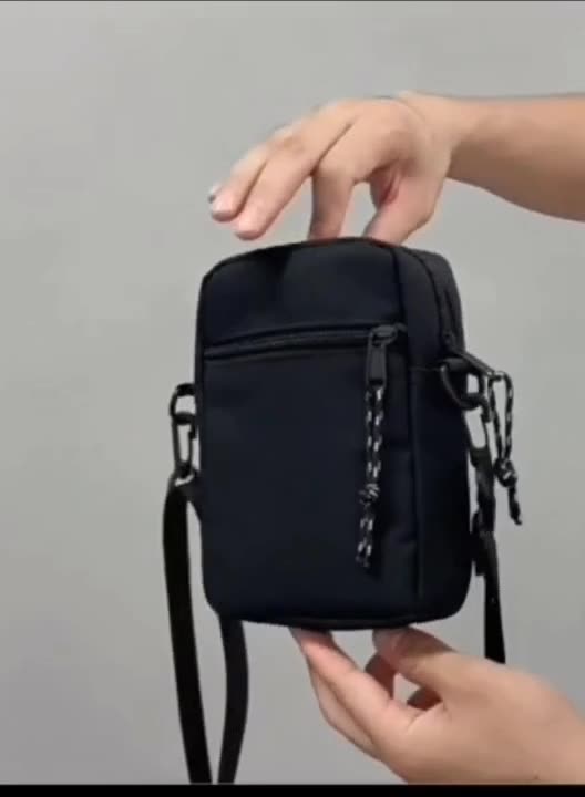 Simple Casual Mini Crossbody Bag Men's Nylon Small Shoulder Bag For Men Oxford Messenger Phone Side Sling Bag Husband Chest Pack