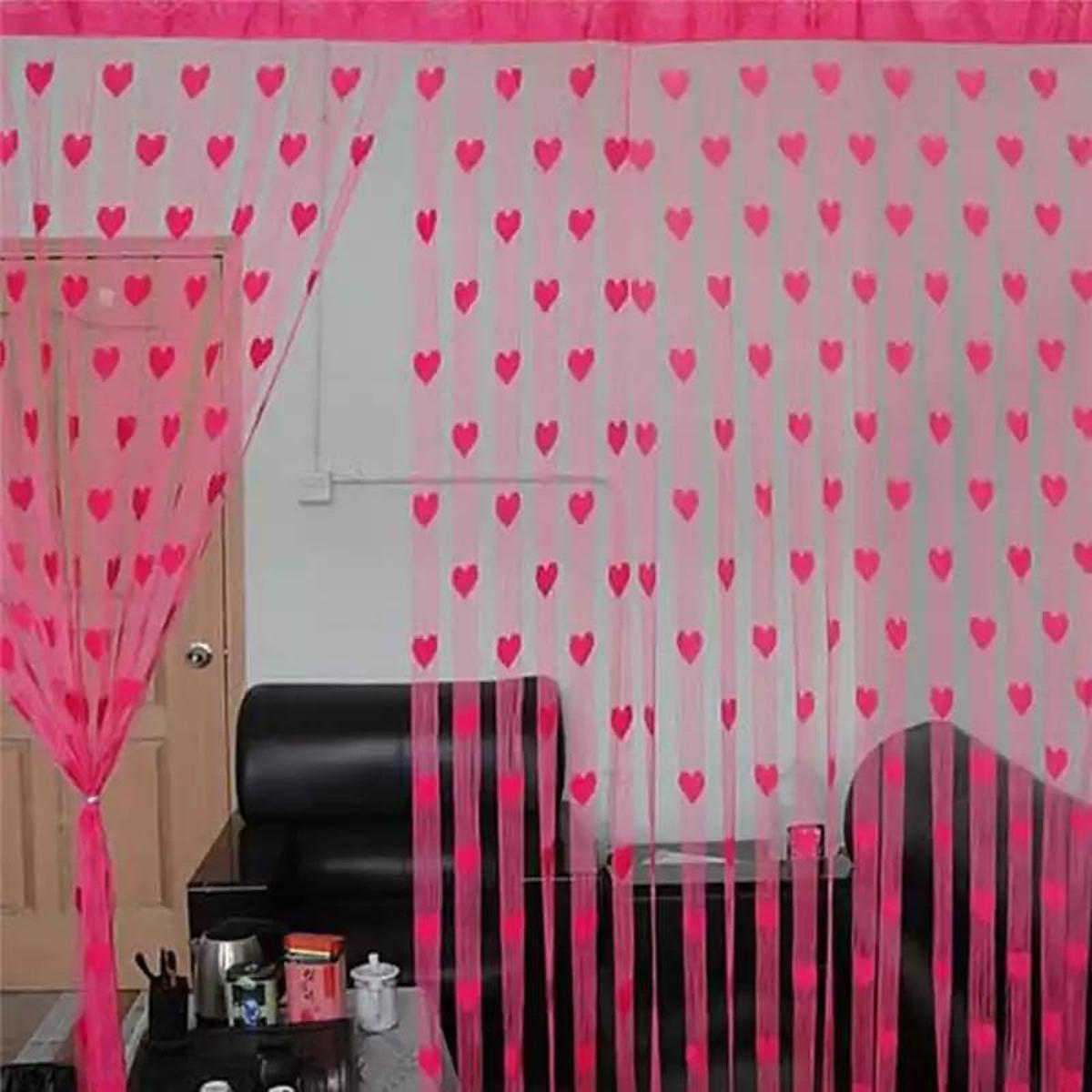 Door Curtains Valance Curtains For the Living Room Window Canopy Salon Heart Door Tassel Dividers Blind Line String