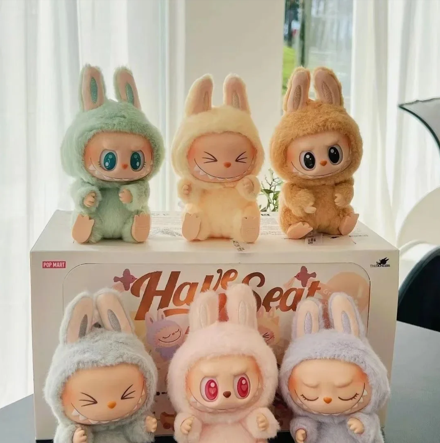 Labubu Monster Doll Plush Keychain Blind Box (Random Character) - Single Piece - 6 inches