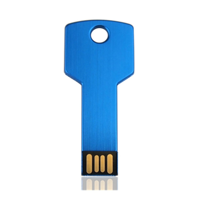 Golden Silver Memory Key Flash disk Metal key shape USB flash disk