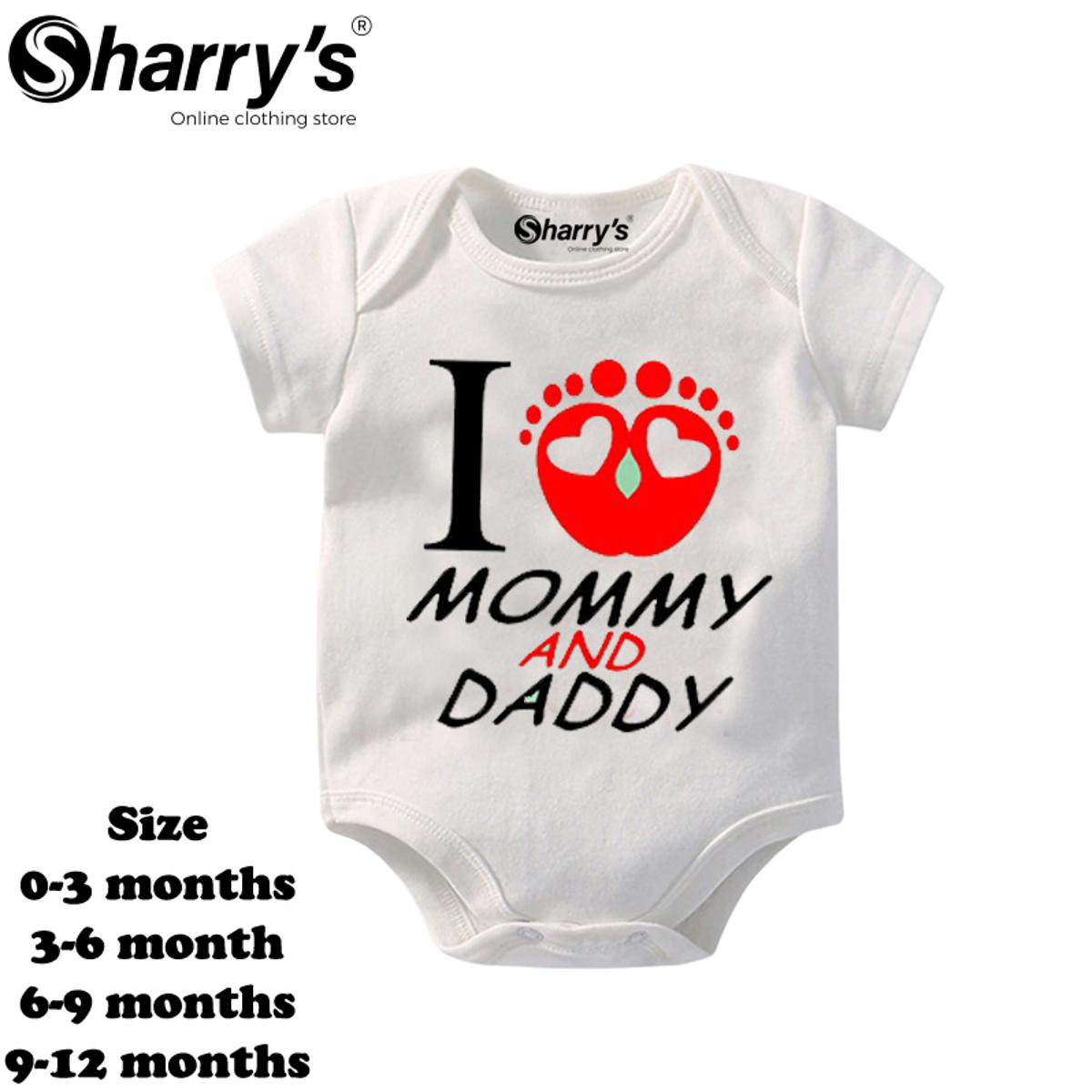 Sharrys Half Sleeves Baby Romper Bodysuit For Babies infant Onesis 0-14 Months Summer Wear Trendy Printed