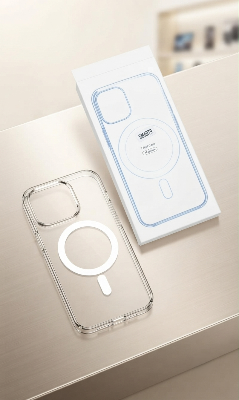 Infinix Smart 9 HD Magnetic Case Shockproof Transparent Clear Cover for Infinix Smart 9 HD Magnetic Case