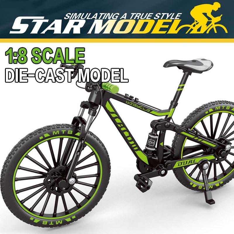 New 1:10 Scale Diecast Sports Bicycle Toy Model - High-Quality Simulation Vehicle for Collectors and Play - Multicolor