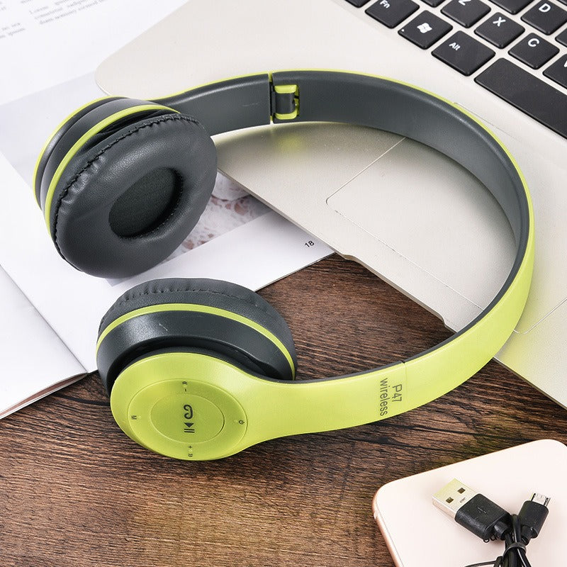 Wireless Headphones, P47 Bluetooth Foldable Headset with Microphone Support FM Radio TF for PC TV Smart Phones & Tablets Etc