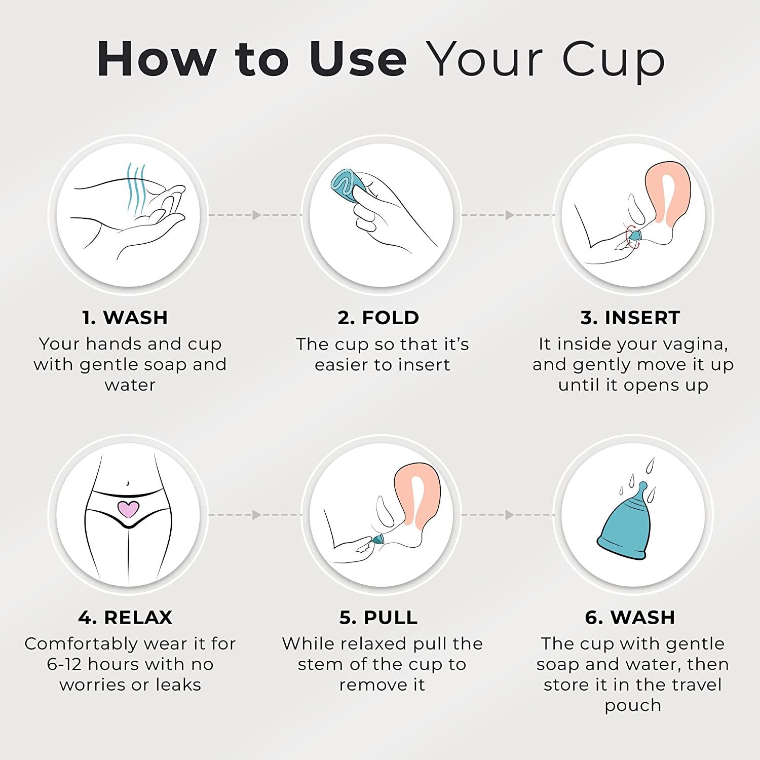 Menstrual cup, Reusable Menstrual Period cup, Period Cup, Silicone Menstrual cup, Silicone Period Cup, Period Cup, Period Accessories, Menstrual Period Cup For Women And Gilrs