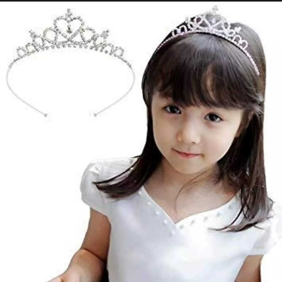 Silver Crown Headband Girls Women Rhinestone Wedding Hair Jewelry