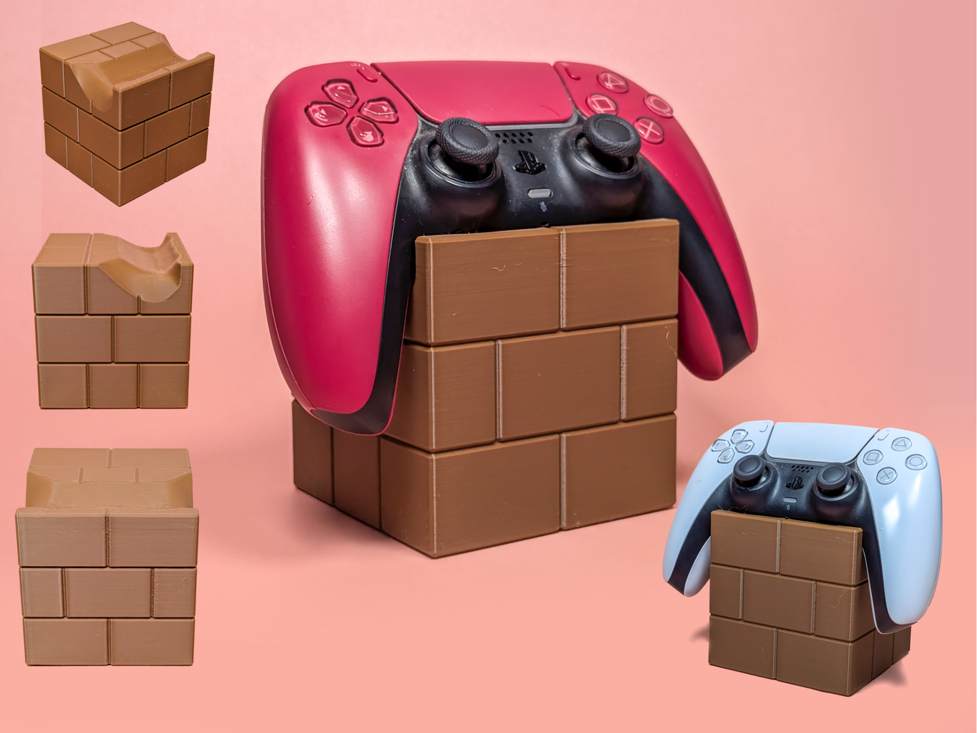 Super Mario Brick Block Controller Stand for PS5 – Durable  Gaming Dock Inspired by Classic Mario World – Perfect for Gamers & Collectors”