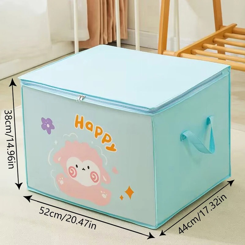 Hot Sales Home Storage Large Capacity Cartoon Quilt Storage Bag Thicken Waterproof Dustproof Clothes Toy Storage Box Tools