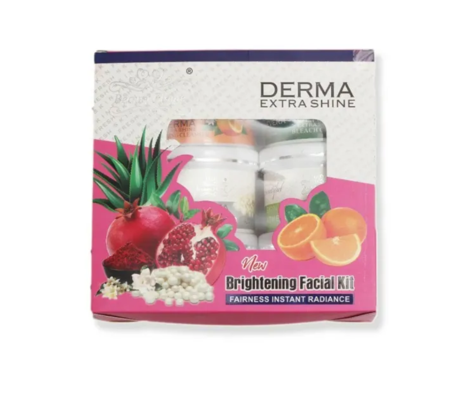 Derma Extra Shine 6 Steps Complete Whitening Facial Kit Daraz.pk