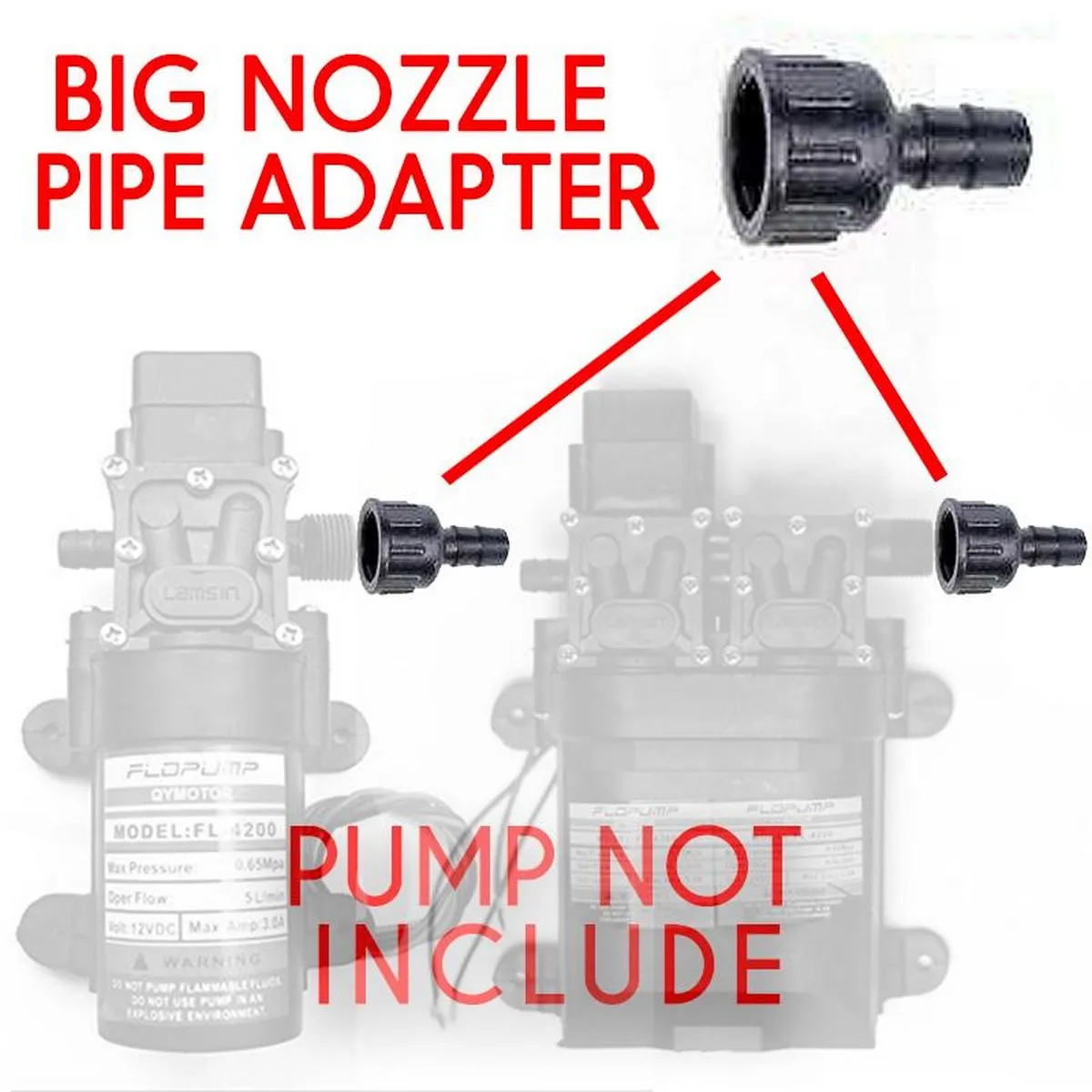 Big Nozzle Pipe Adapter for High Pressure Mist Agricultural Spray Micro