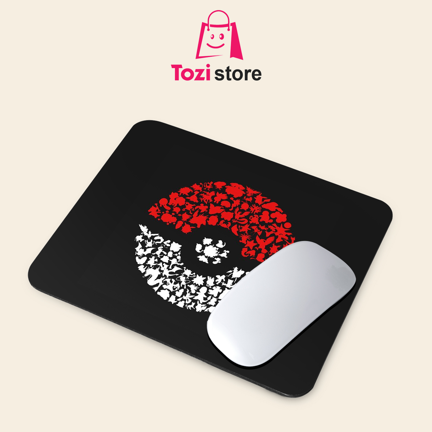 Gaming Mouse Pad Premium 8" x 6.5 Thick Non-Slip Rubber Base, Smooth Cloth Surface for Precision Control - Tozistore price in Pakistan