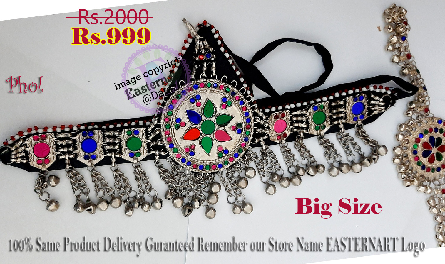 Haleema Sultan Matha patti Turkish Matha patti BIG size