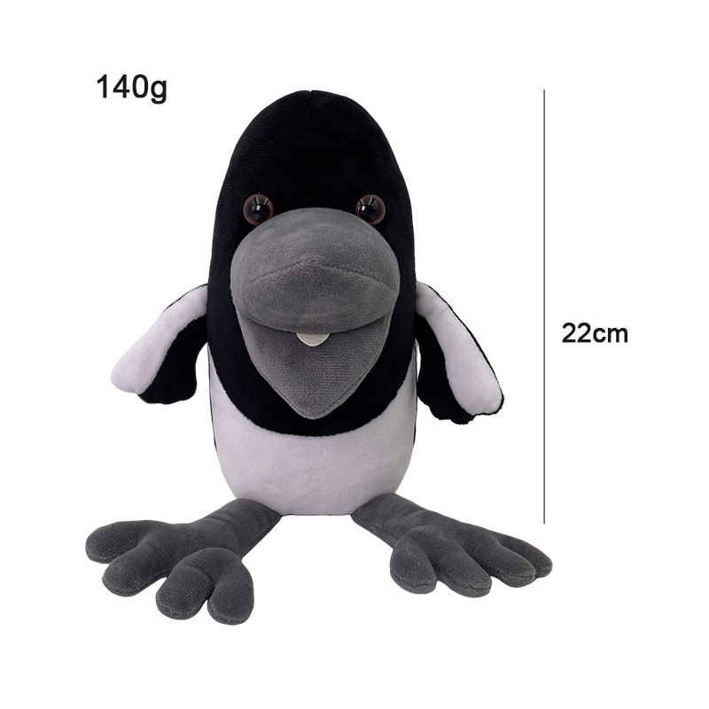 22cm Steve and Maggie Plush Toy New Halloween Kawaii Magpie Crow