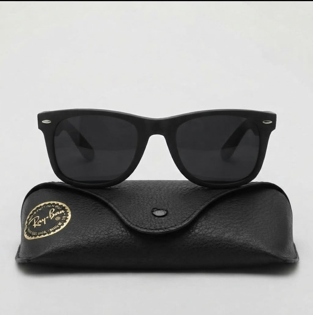 Ry Ban Black Men Sunglasses | UV Rays Protection | High Quality Lightweight Frame | Stylish Fashion Glasses for Outdoor & Driving