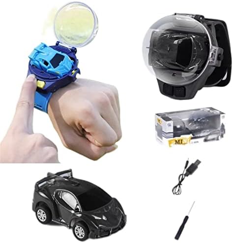 Watch Car Remote Control Mini USB Charging Wrist Watch RC Car Small Car, Gift for Boys and Girls