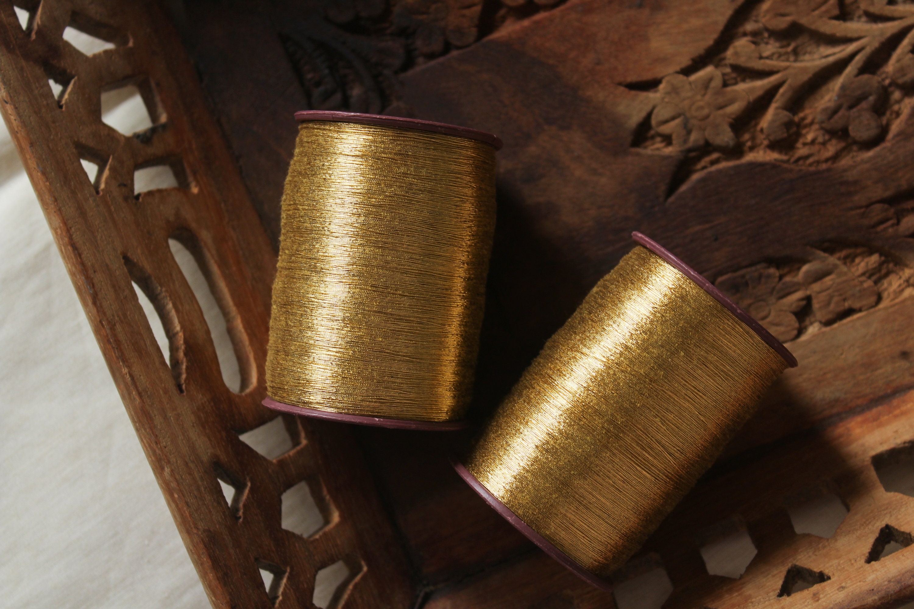 Kalabatto  Zari Thread for Embroidery, Beading, Jewelry Making, Tassel Making, Bridle Purse Making, Crafts Projects, DIY E.T.C