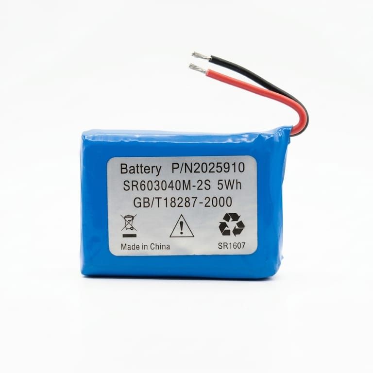 2S 7.4V Rechargeable Li-Polymer Battery with Built-in BMS 600mAh SR603040M For MP3, Blood Pressure Monitor, Toys, Camera price in Pakistan