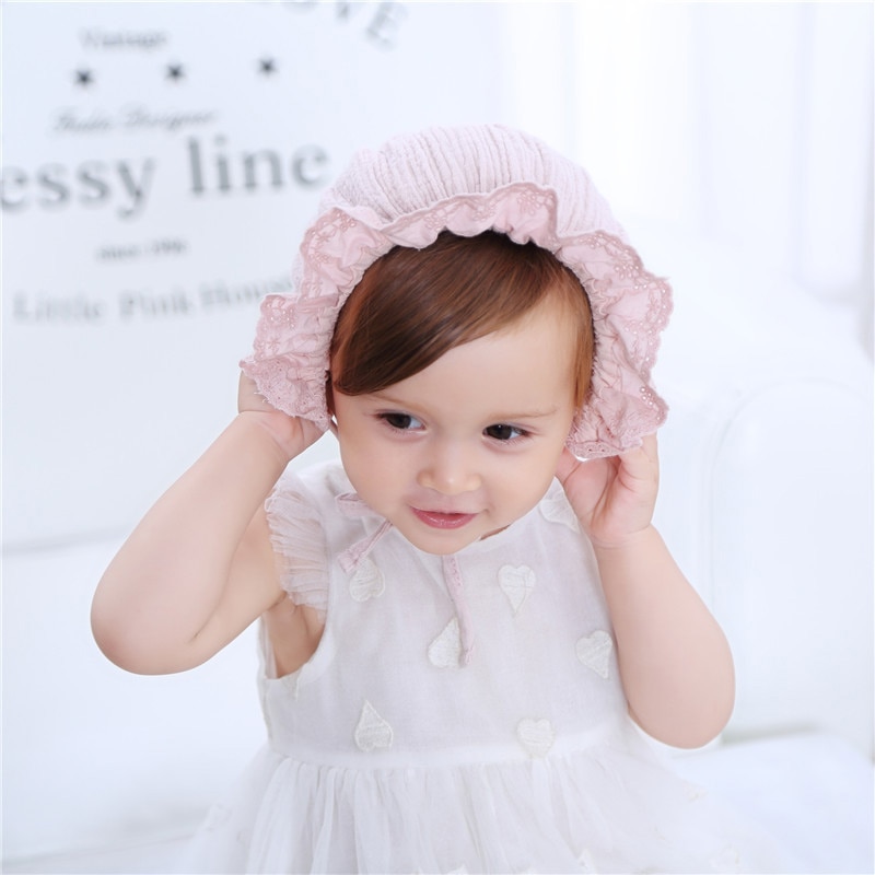 Lace Newborn Baby Hat Cute Cotton Kids Baby Girl Hat Cap