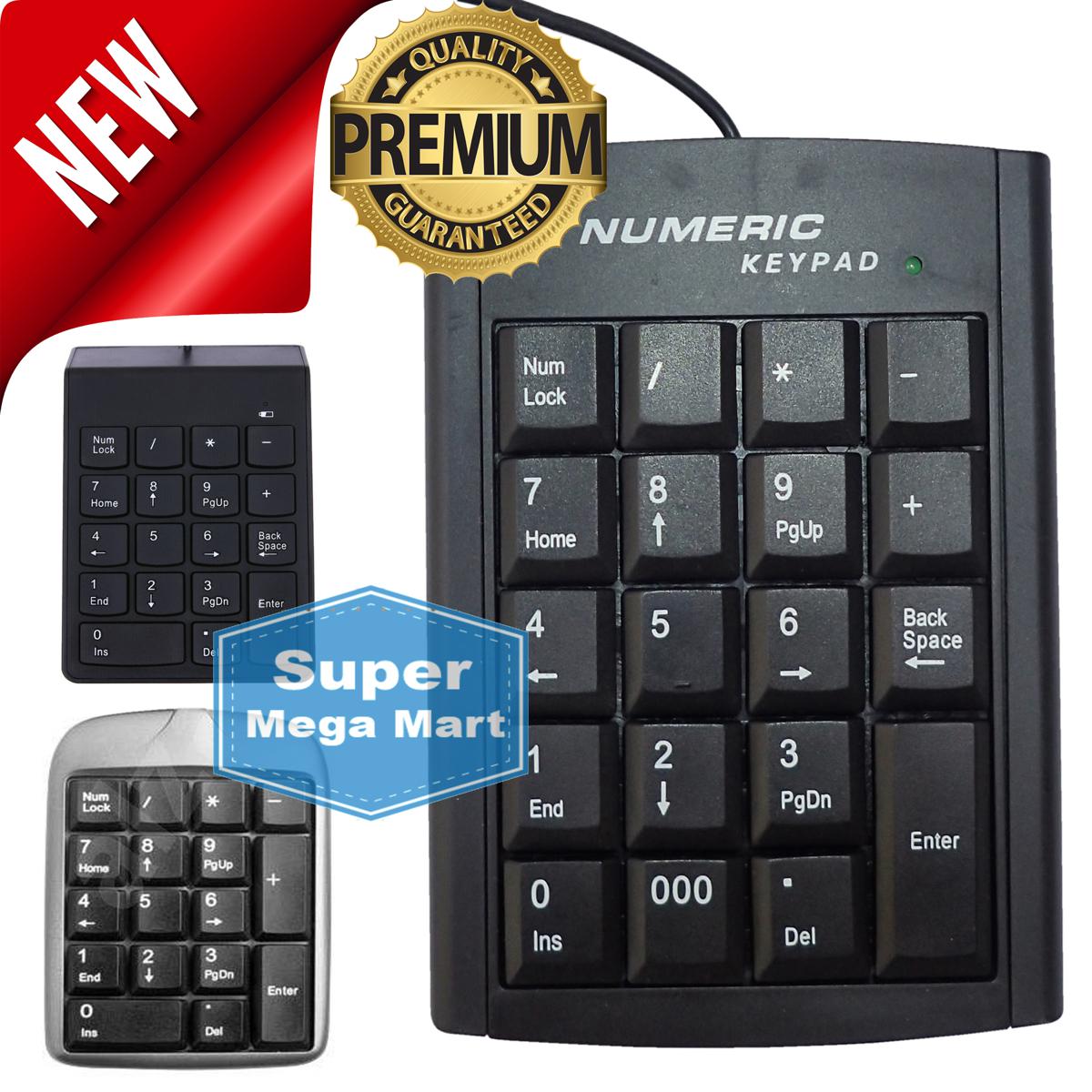 USB Wired Numeric Keypad - High Quality Digital Numbers Numpad - Best Small Numpads For Financial Accounting - Genuine Wire External Num Pad Keypads Keyboards - New Portable Mini Ultra Slim USB Number Keyboard For Desktop PC Laptop