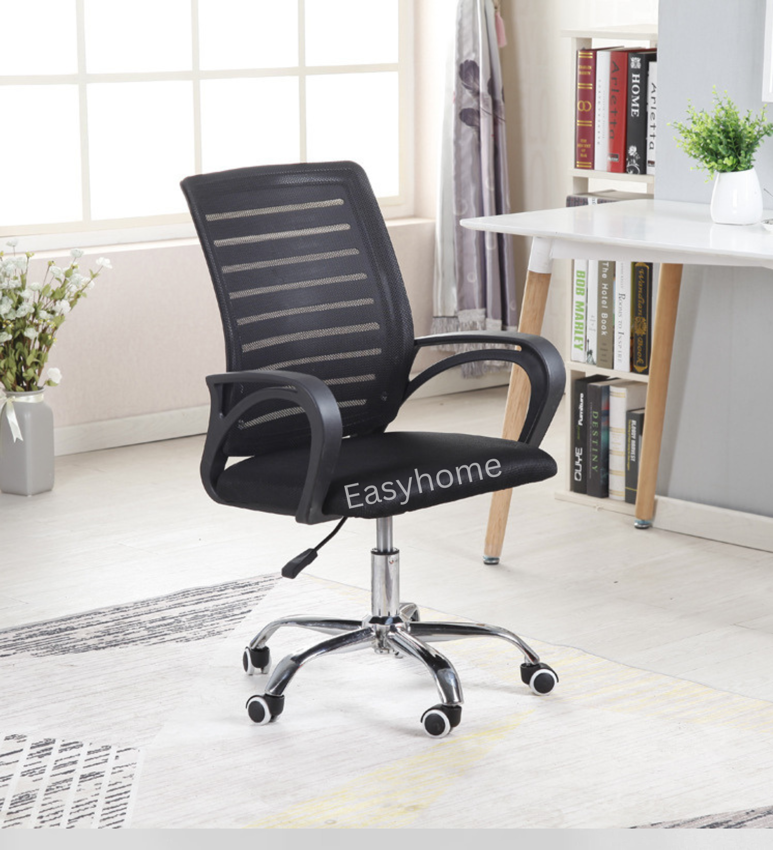 Office Computer Chair with Adjustable Headrest Swivel Reclining Gaming ...