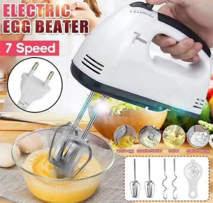 Speed Electric Hand Mixer Egg Beater Cake Baking Home