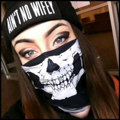 Skull Mask for bikers - Special For Winter - Dust Free - Double Stitched Neckwarmer Ultimate Protection for Men & Boys for girls , mask for Halloween, mask for motorcycle ,half face mask , ghost face mask