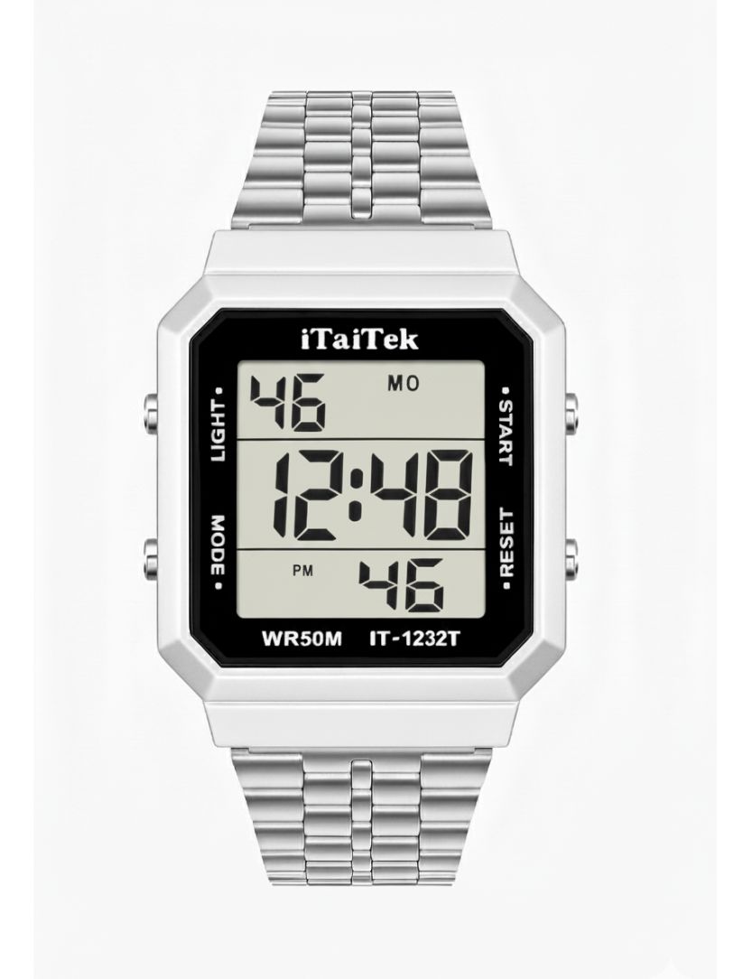 Classic Luxury Digital Watch for Men / Boys Stylish Pure Stainless Steel Watch | 100% Waterproof with LED Back light Digital Watch for Boys