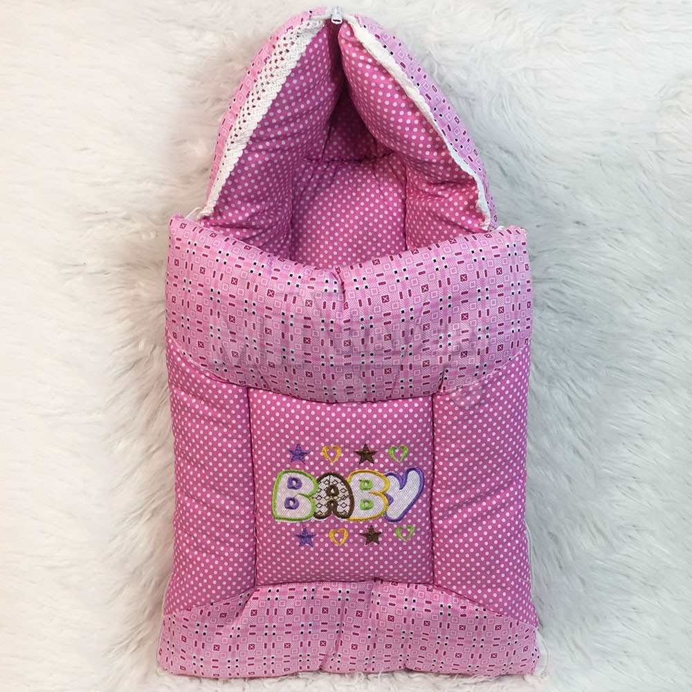 High Quality New Baby Hood Collar Sleeping Bag Carry Nest With Ears Style Hoodie Full Cover Cotton Safety Crib 0-1 Year Infant Portable Baby Cots Crib Baby Sleeping Bag - baby bistar gaddi bed accessories for baby bistar infant newborn dipper bag By Tawak