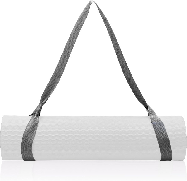 Yoga Mat Sling - Durable Carrying Strap for Yoga Mat with Metal D-Rings for Secure Fit