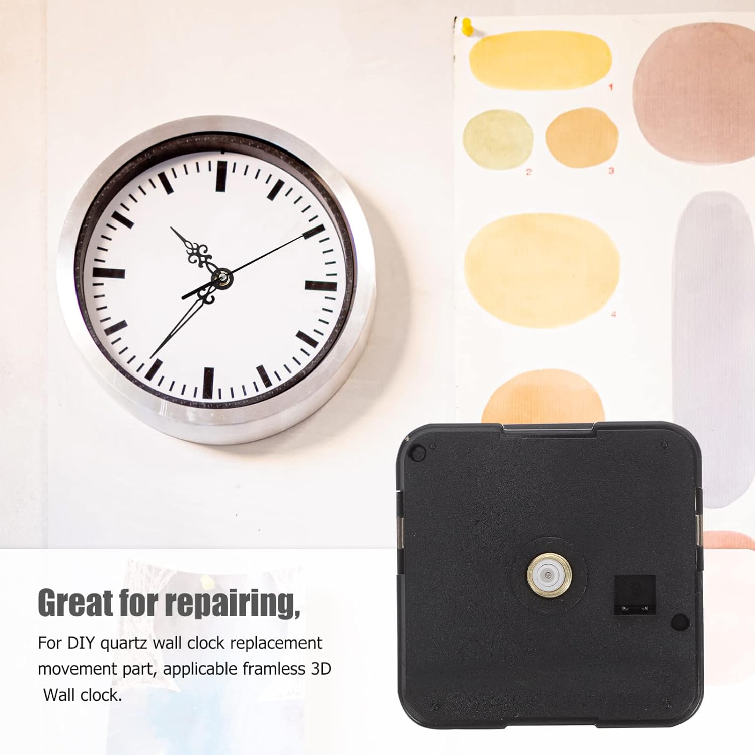 WALL CLOCK REPLACEMENT MACHINE (MOVEMENT-SMOOTH/SILENT)