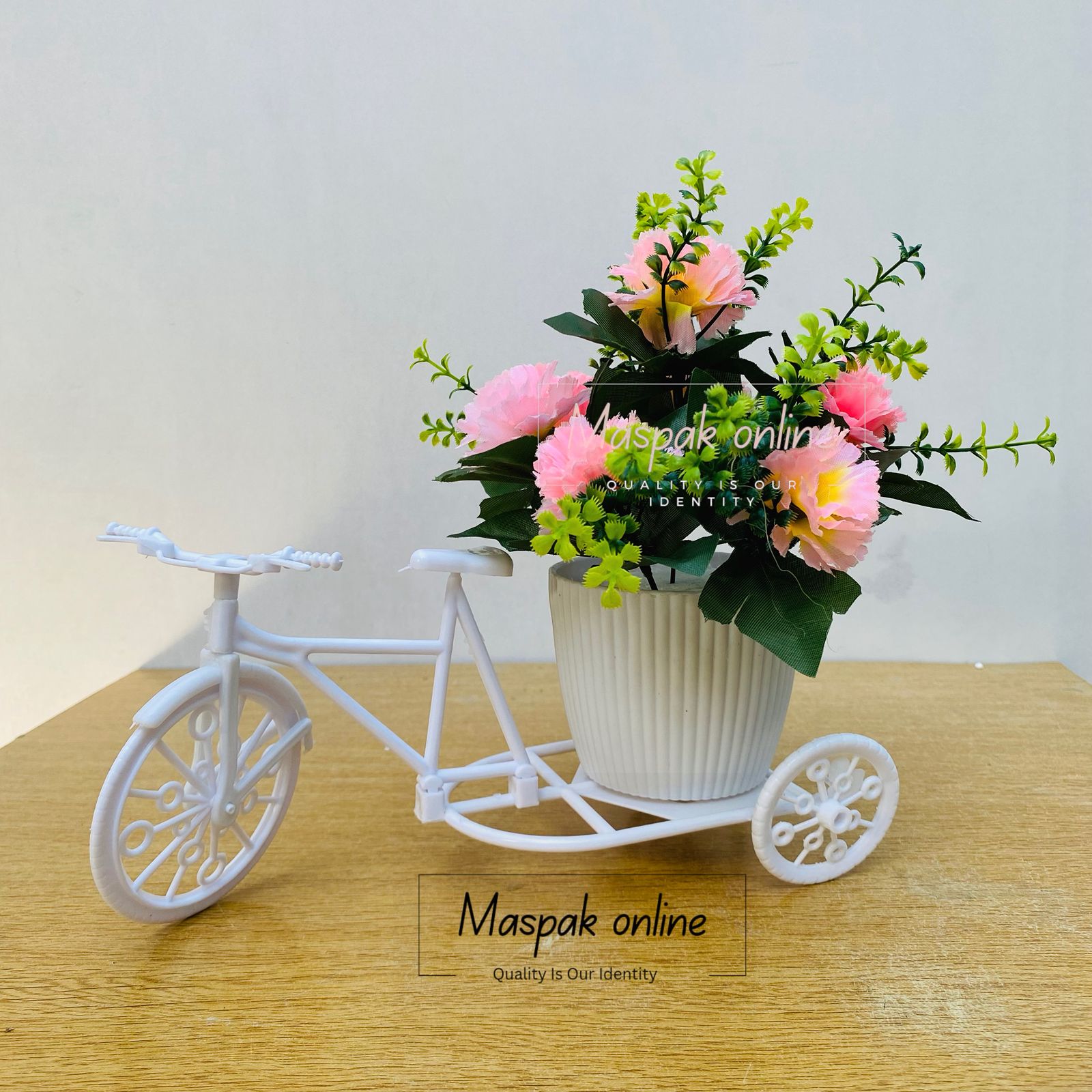 Unique Floral Cycle Decoration With Artificial Flowers Bicycle Woven Flower Basket Flower Vase for Home Wedding Decoration Best For Gift Home Deoration home decoration items -home decor -home accessories -home decoration items for drawing room -home decor