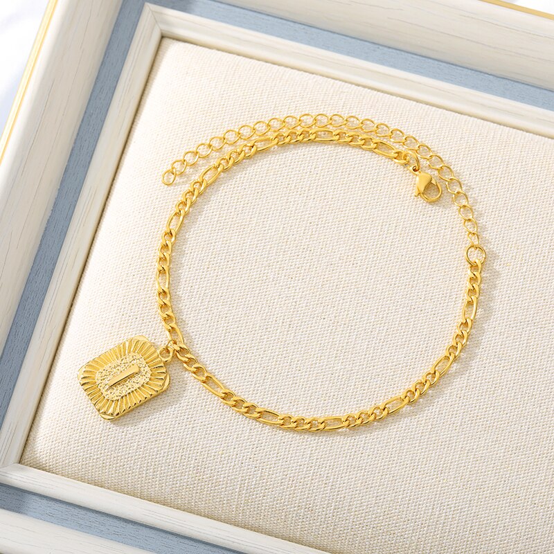 Square A-Z Leg Bracelets Women Foot 