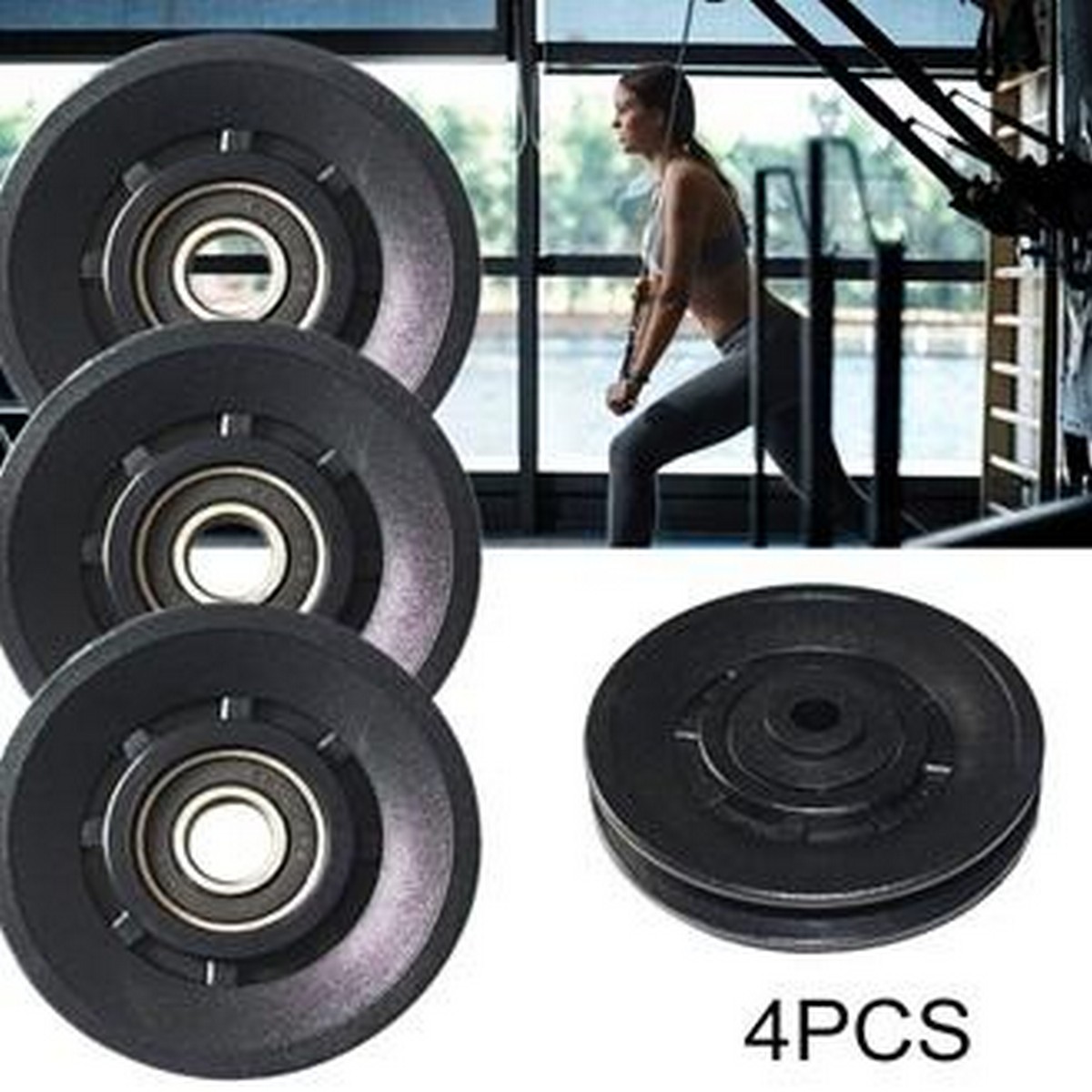 Pack of 4 Pully Wheel Cable Bearing