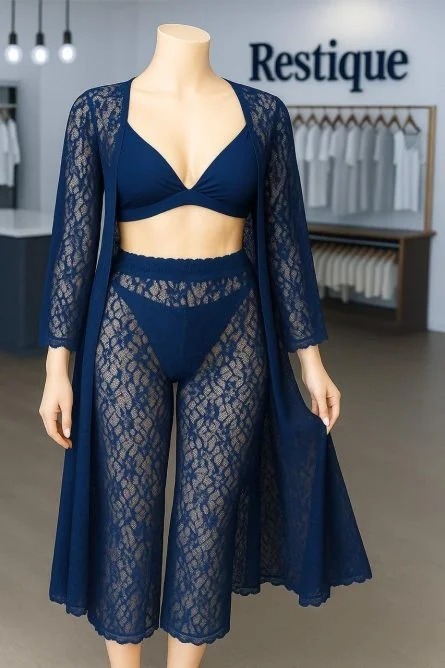 Nighty Sleepwear Silk Satin night dress Lingerie Set With Robe and Short Gown , Night Wear For Women , Beautiful Night Dress , Sleepwear Nighty Bridal for Ladies and Girls for Night Wear