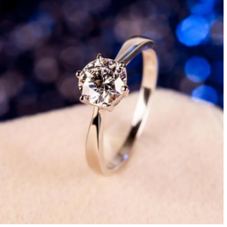 Diamond Ring Stainless Steel Ring For Girl & Woman
