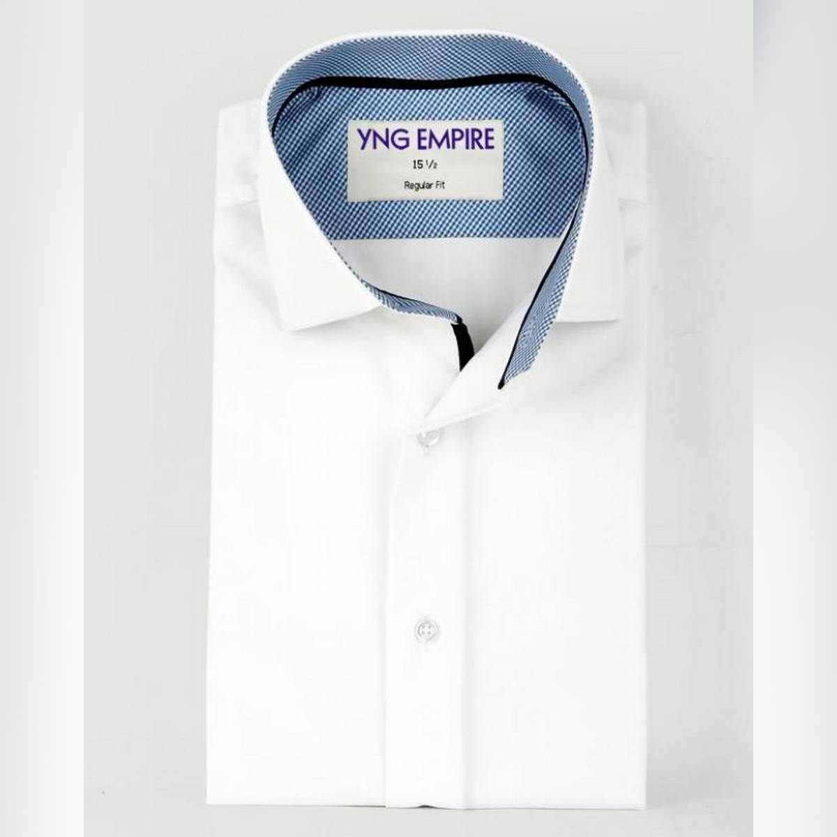 White Egyptian Cotton Formal Shirt for Men