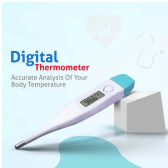 Advanced Digital Thermometer for Adults Digital Oral Thermometer for Fever Medical Thermometer, Highly Accurate and Fast, Easy to Use, Fast Reading. Detect Fever Quickly - Oral Armpit and Rectal Thermometer for Babies Children and Adults