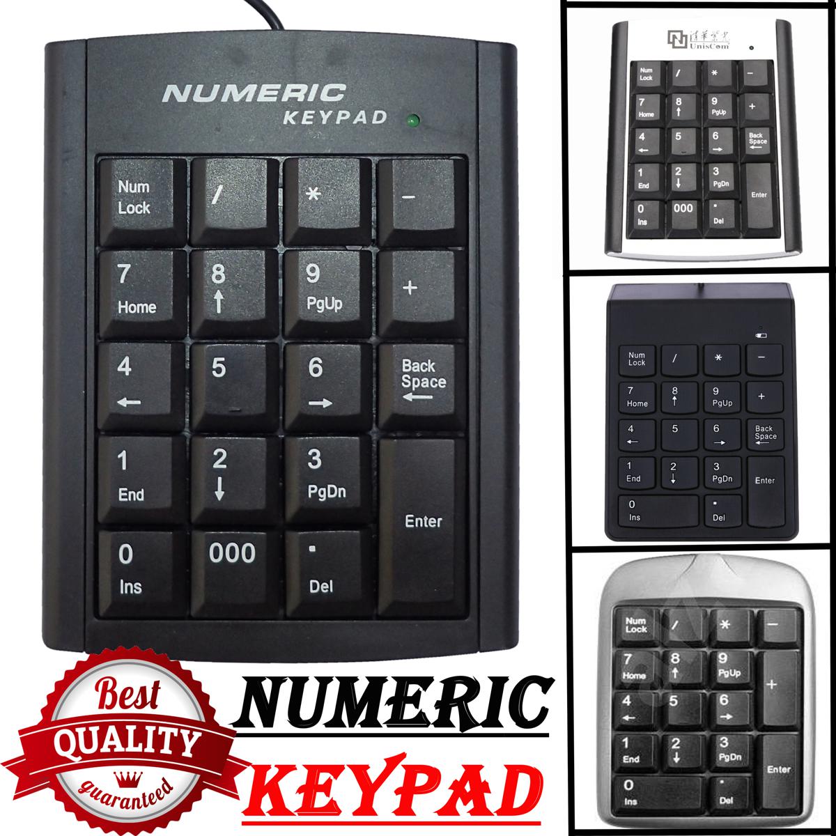 USB Wired Numeric Keypad - High Quality Digital Numbers Numpad - Best Small Numpads For Financial Accounting - Genuine Wire External Num Pad Keypads Keyboards - New Portable Ultra Slim Mini USB Number Keyboard For Desktop PC Laptop